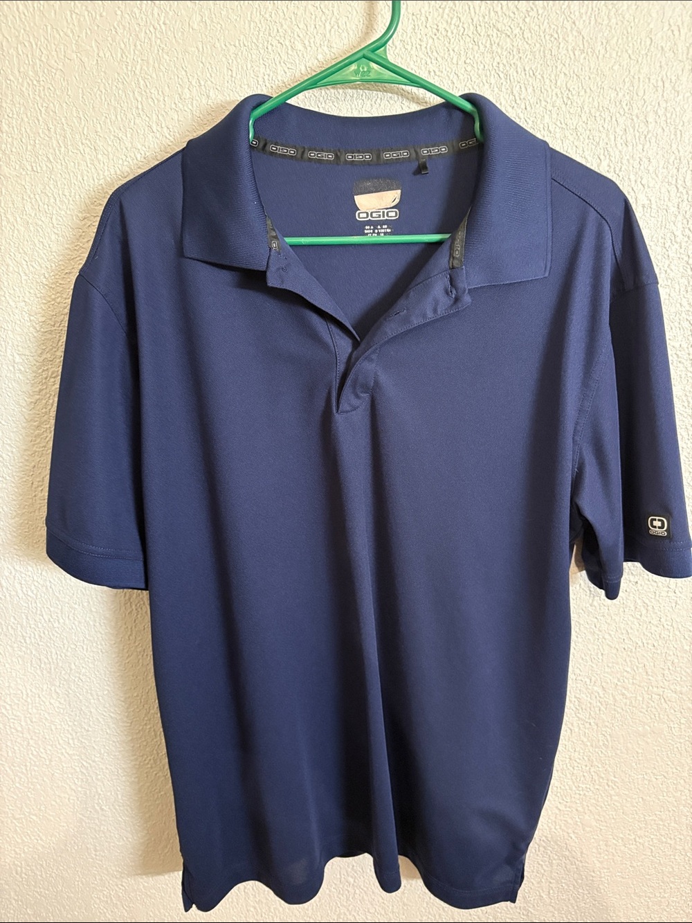 OGIO Men's Navy Blue Athletic Polo Sz Lg